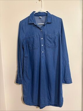OLD NAVY LIGHTWEIGHT DENIM SHIRT DRESS
